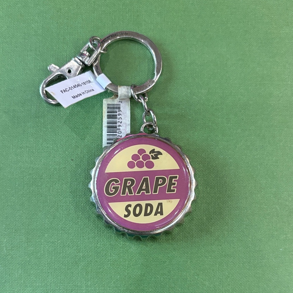 Disney Purple and Yellow Grape Soda Key Holder